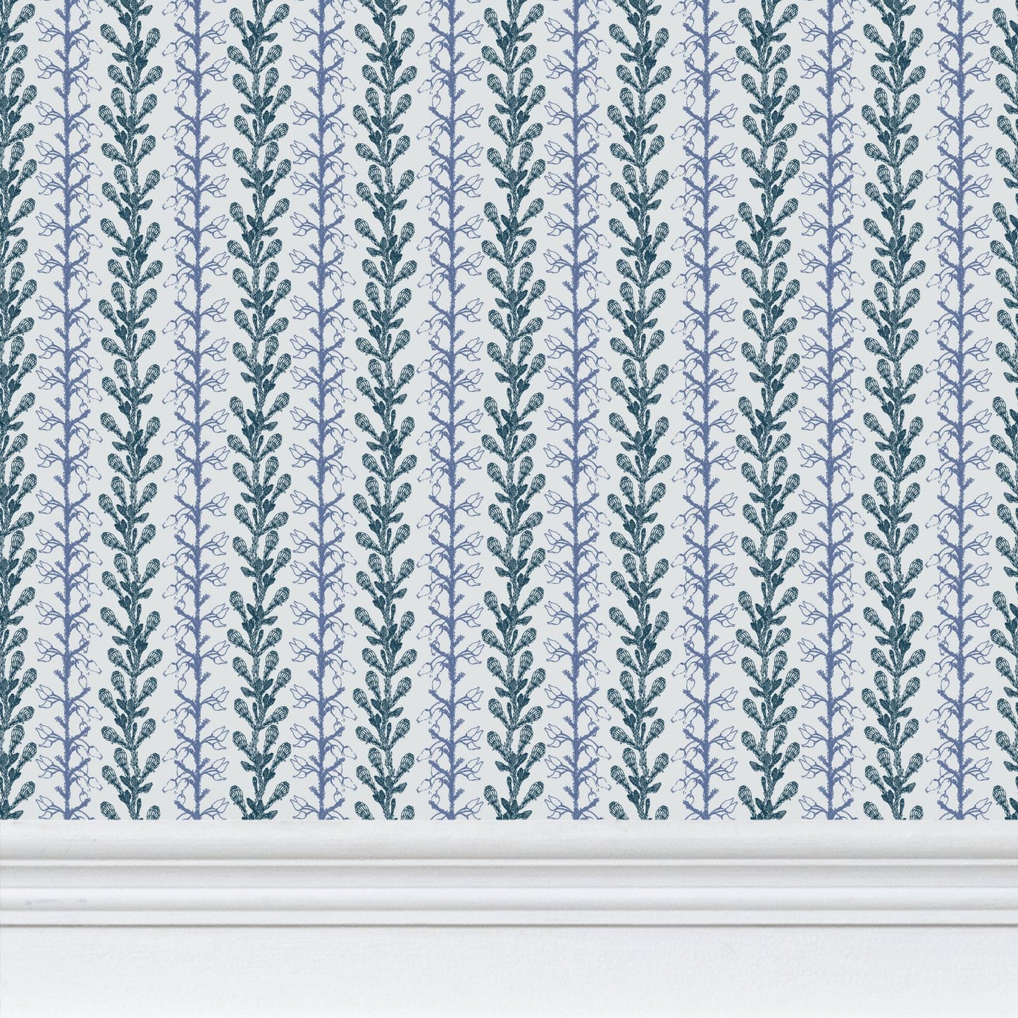 Teal Fynbos Botanical Stripe