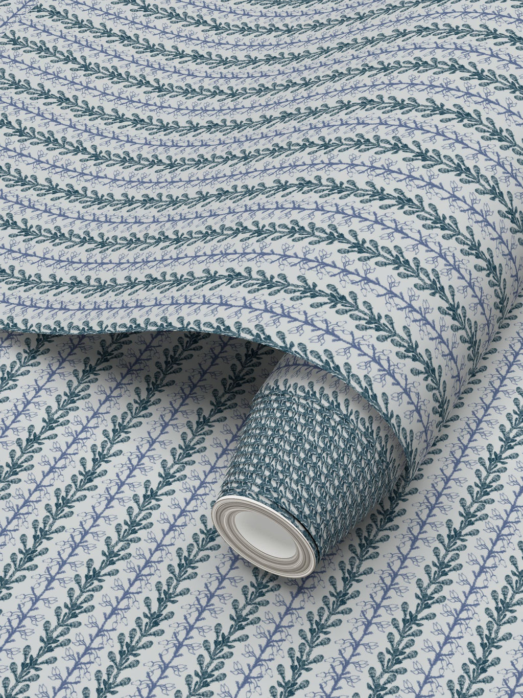 Teal Fynbos Botanical Stripe