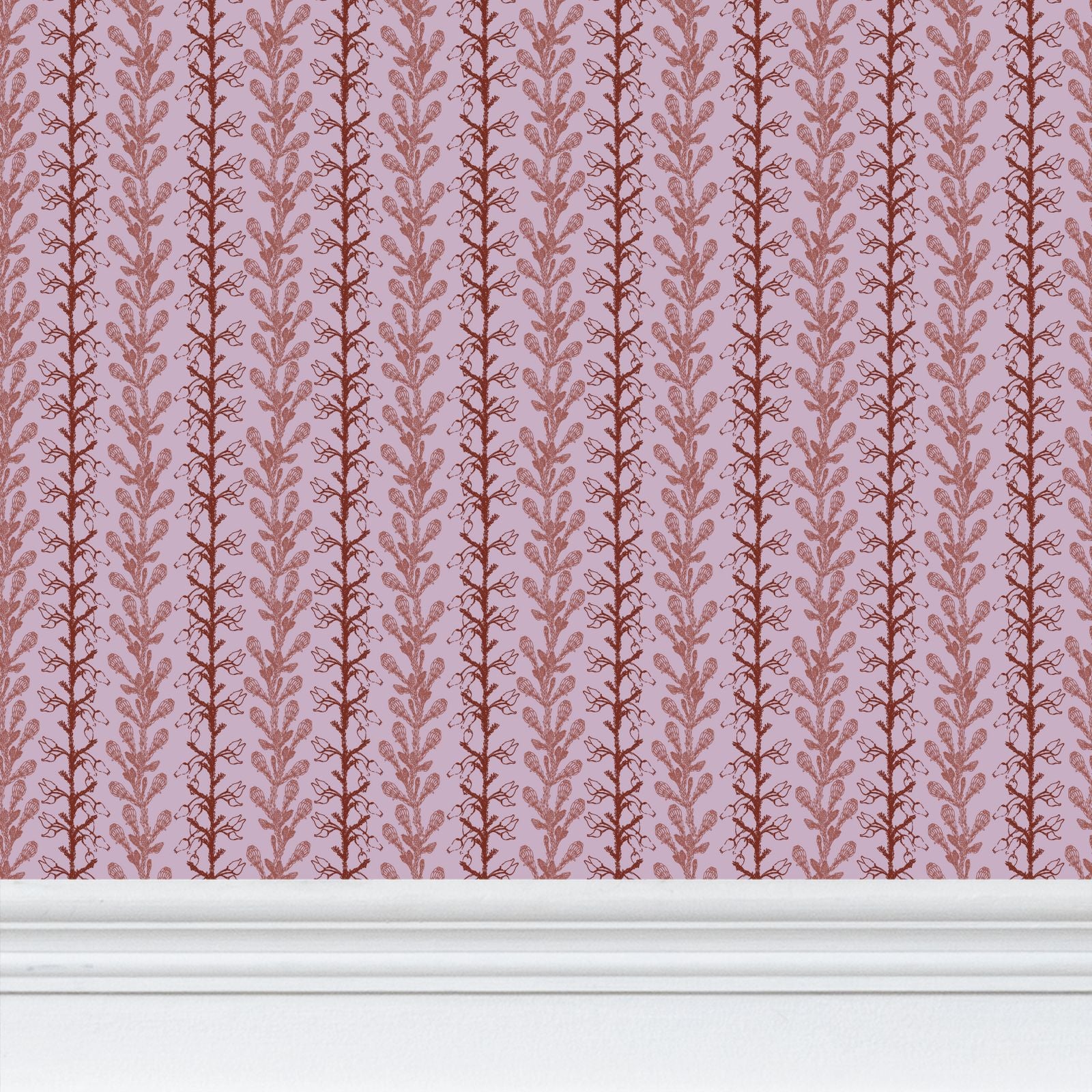 Pink Fynbos Botanical Stripe