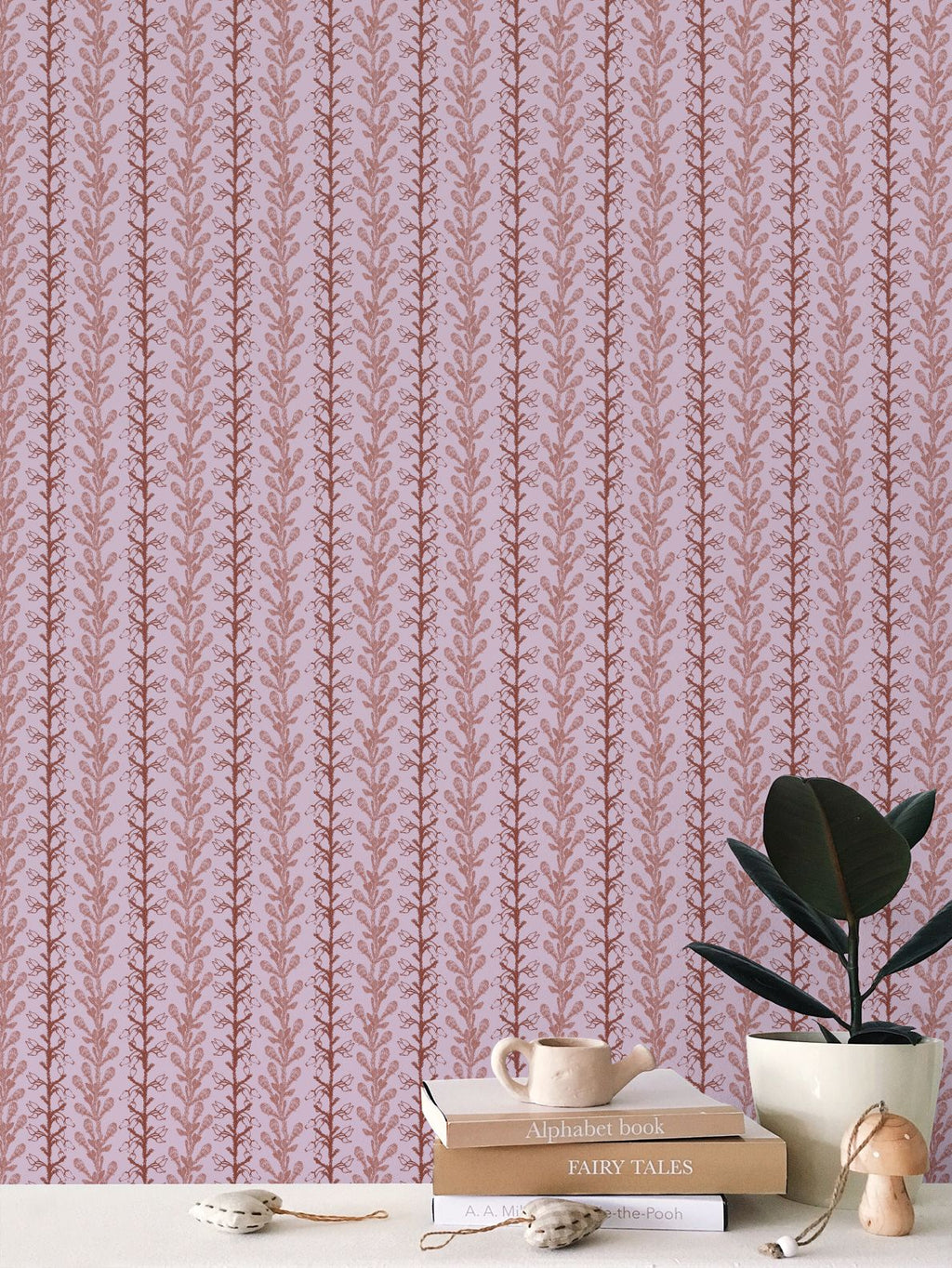 Pink Fynbos Botanical Stripe
