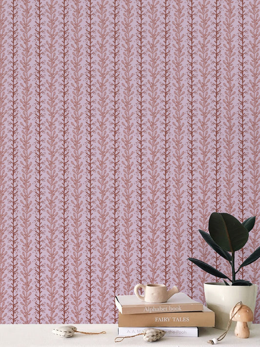 Pink Fynbos Botanical Stripe