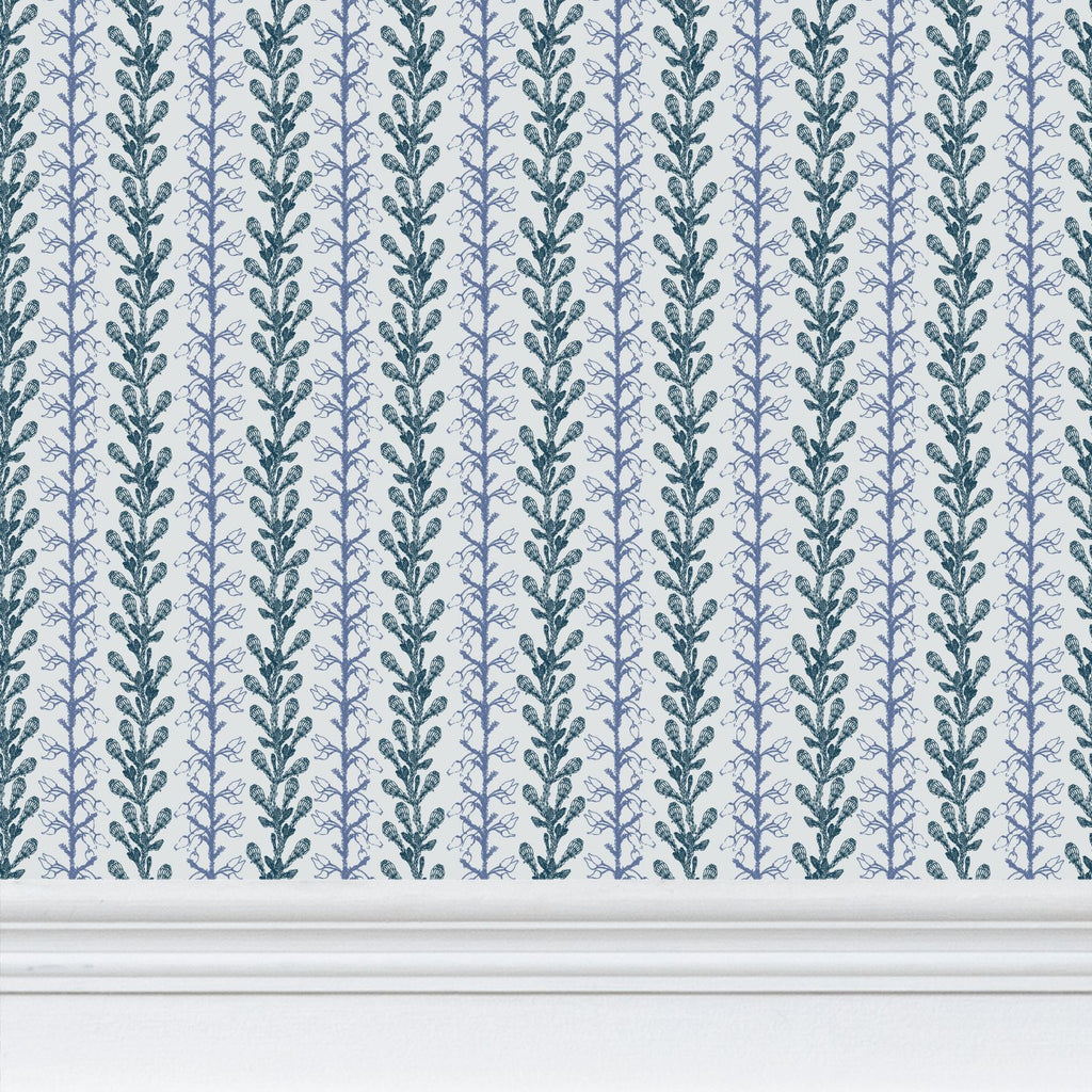 Teal Fynbos Botanical Stripe