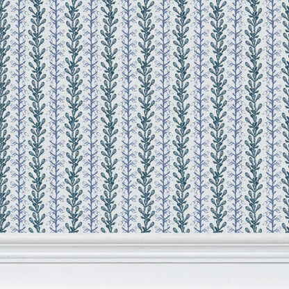 Teal Fynbos Botanical Stripe