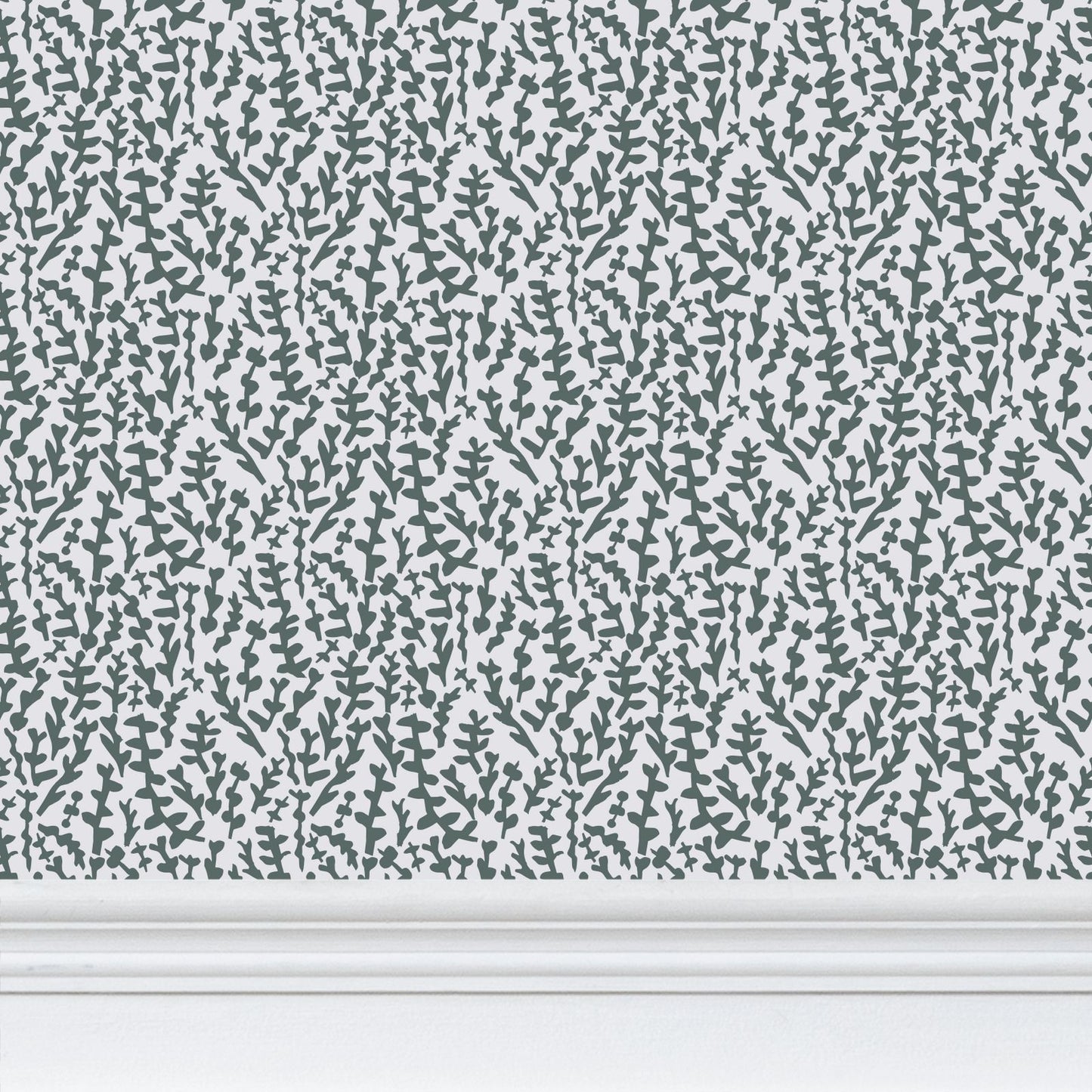 Seafoam Foliage Botanical Wallpaper