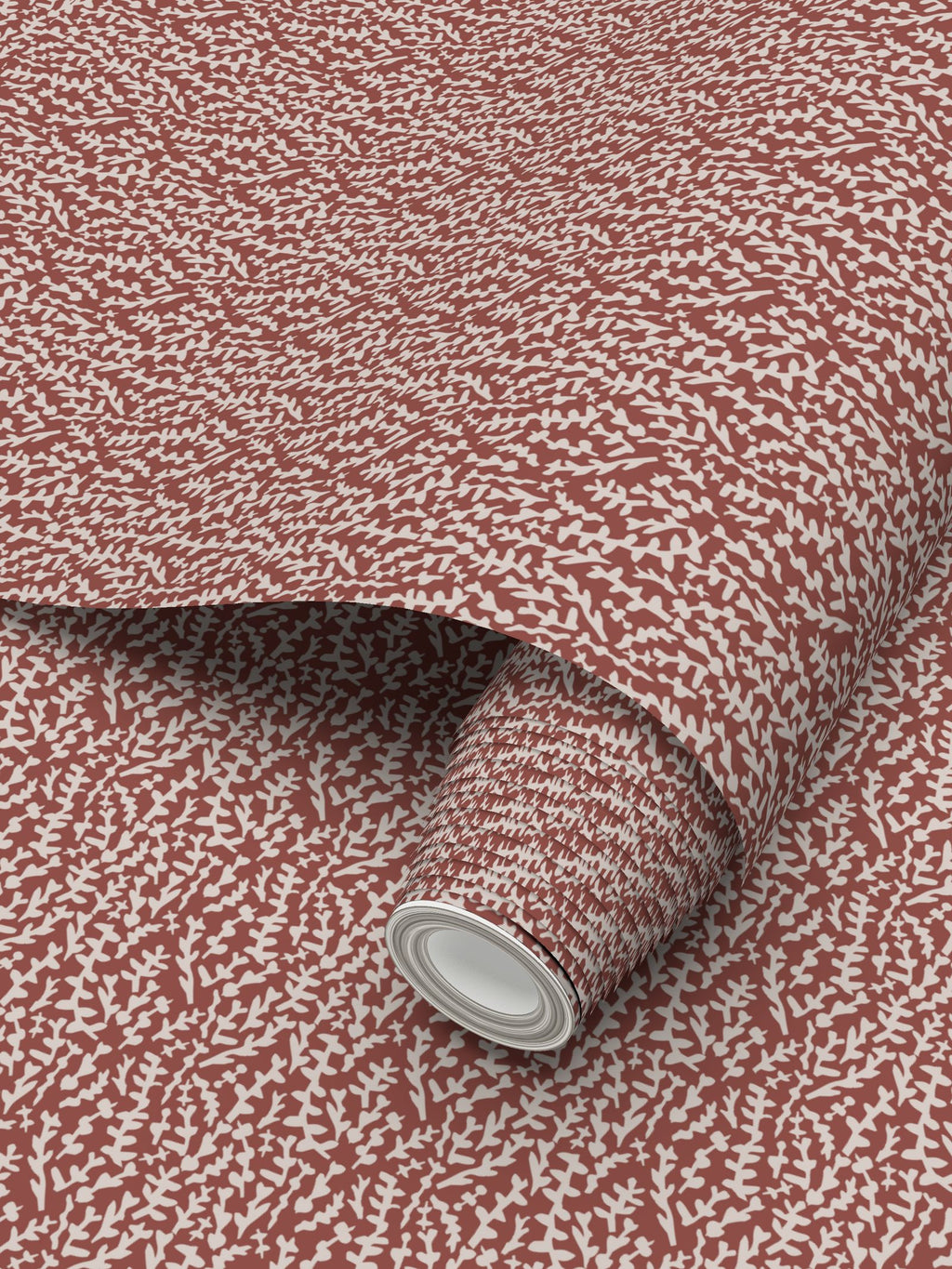 Terracotta Cut Botanical Wallpaper