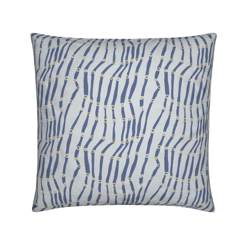Tide Marks Cushion Cover - Salt Blue
