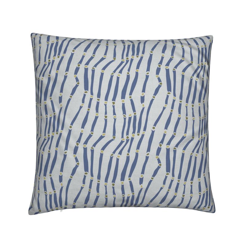 Tide Marks Cushion Cover - Salt Blue