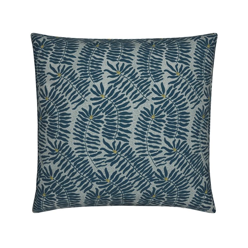 Cone Flower Cushion Cover - Teal