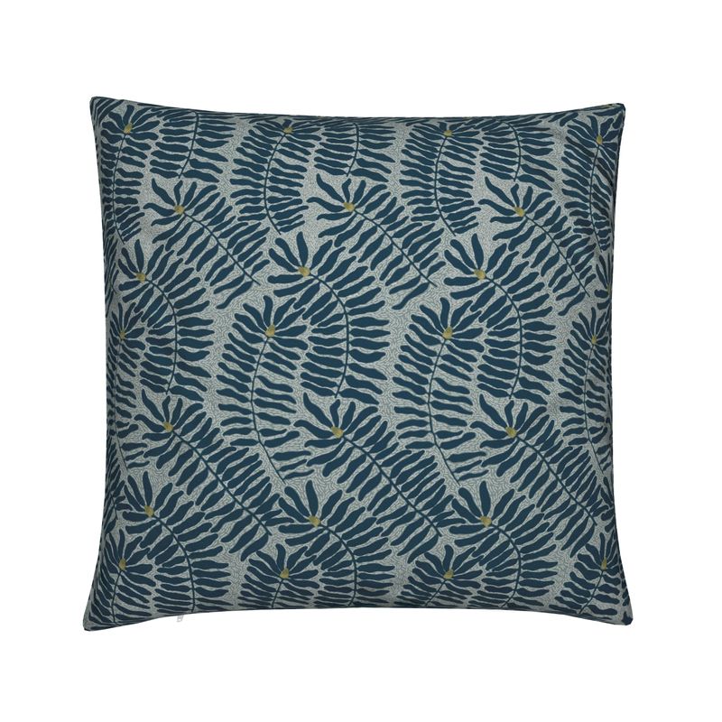 Cone Flower Cushion Cover - Teal