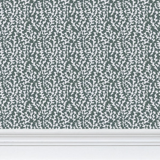 Soft Green Foliage Botanical Wallpaper